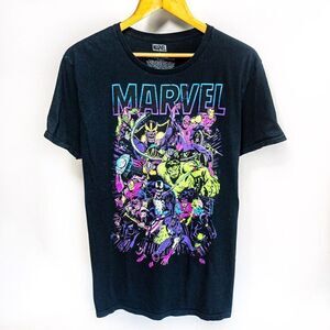 Marvel Avengers Neon Graphics T-Shirt Sz L